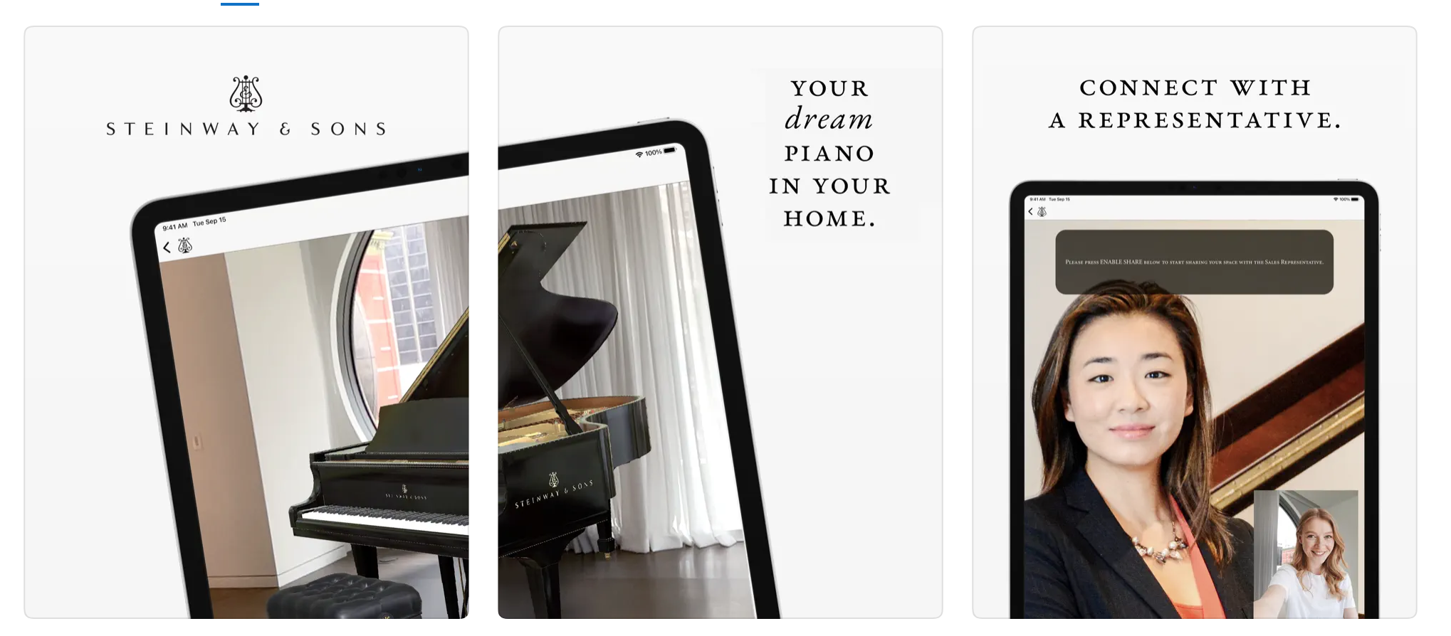 Steinway Room View App Store graphic